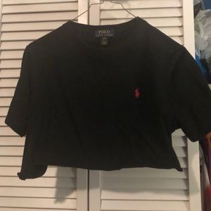 Black Ralph Lauren short crop top